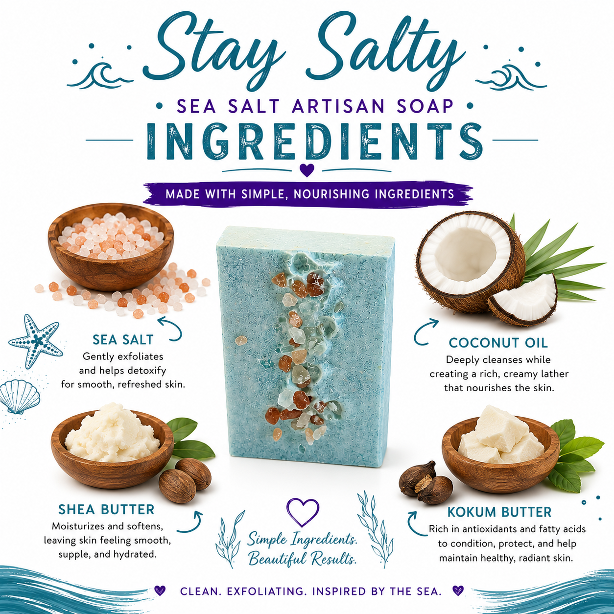Stay Salty Sea Salt Artisan Soap