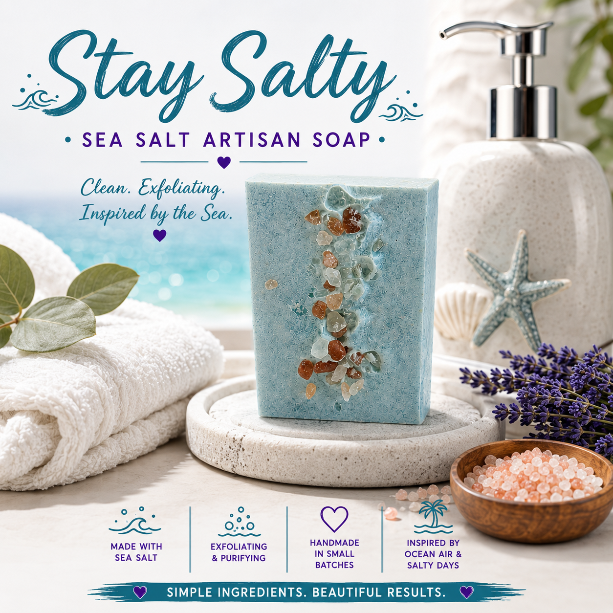 Stay Salty Sea Salt Artisan Soap