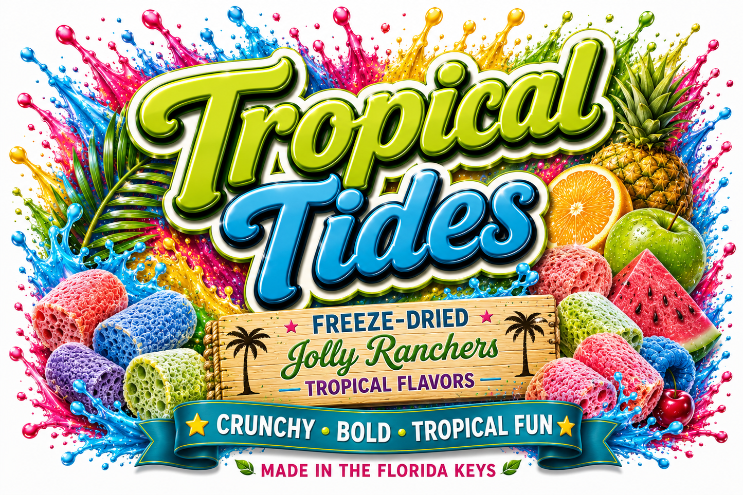 Tropical Tide - Freeze Dried Jolly Ranchers