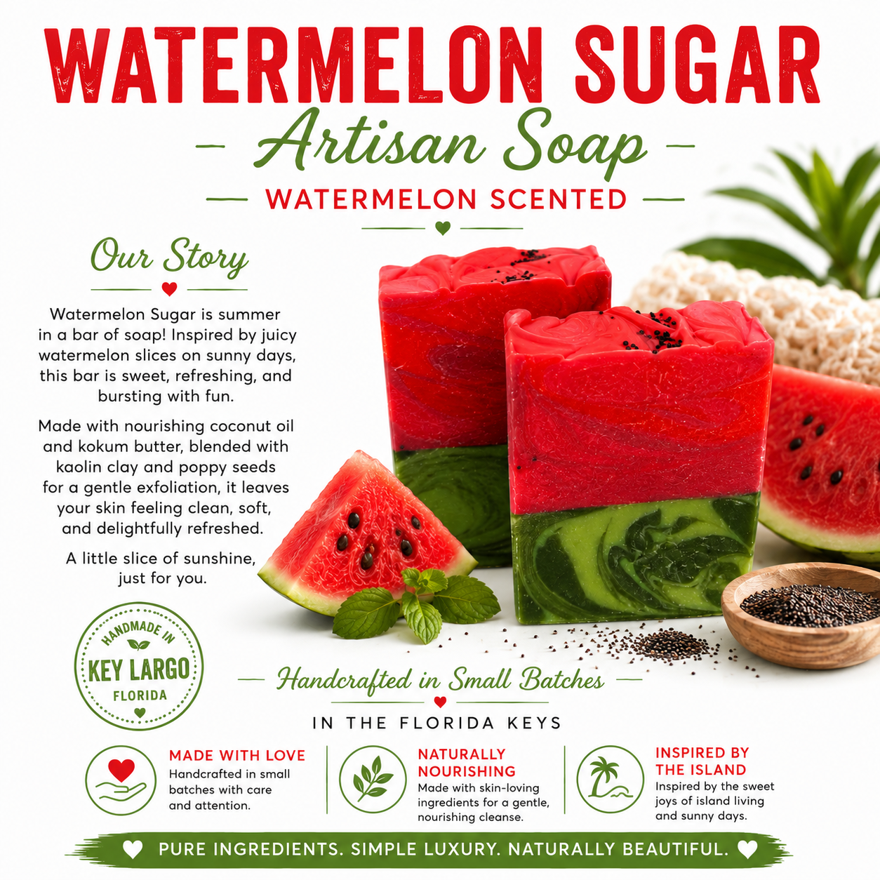 Watermelon Sugar Artisan Soap