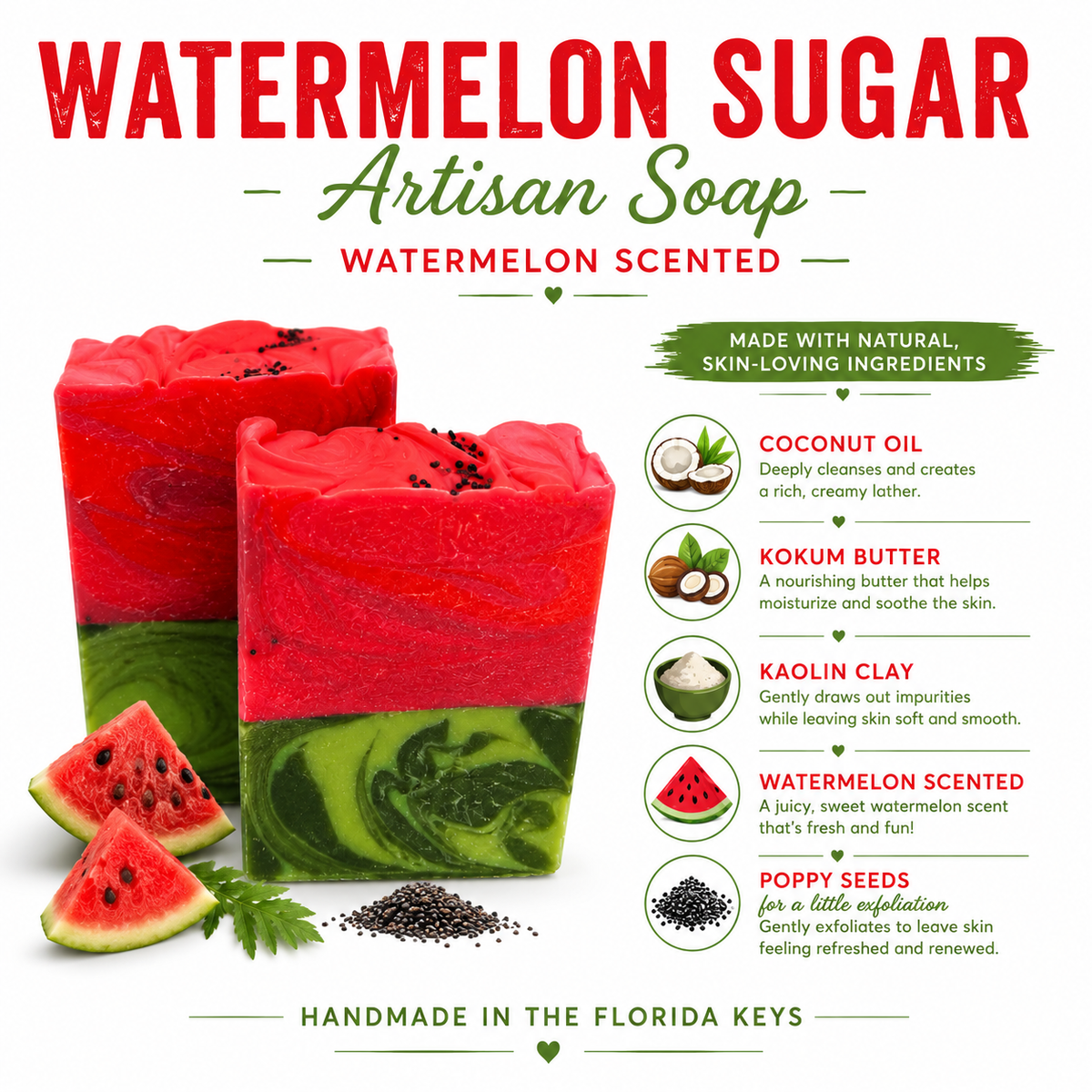Watermelon Sugar Artisan Soap