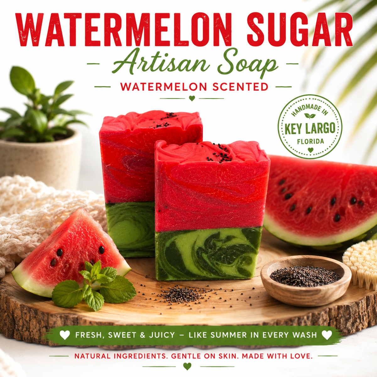 Watermelon Sugar Artisan Soap