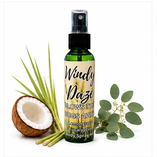 Windy Daze Body Spray – Lemongrass & Eucalyptus (4 oz & 2 oz)