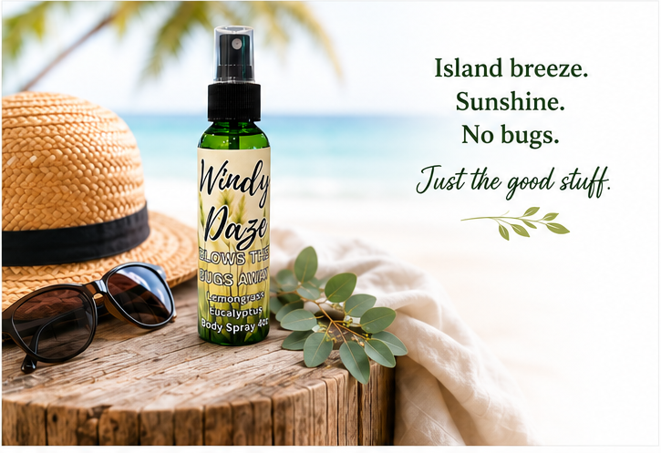 Windy Daze Body Spray – Lemongrass & Eucalyptus (4 oz & 2 oz)