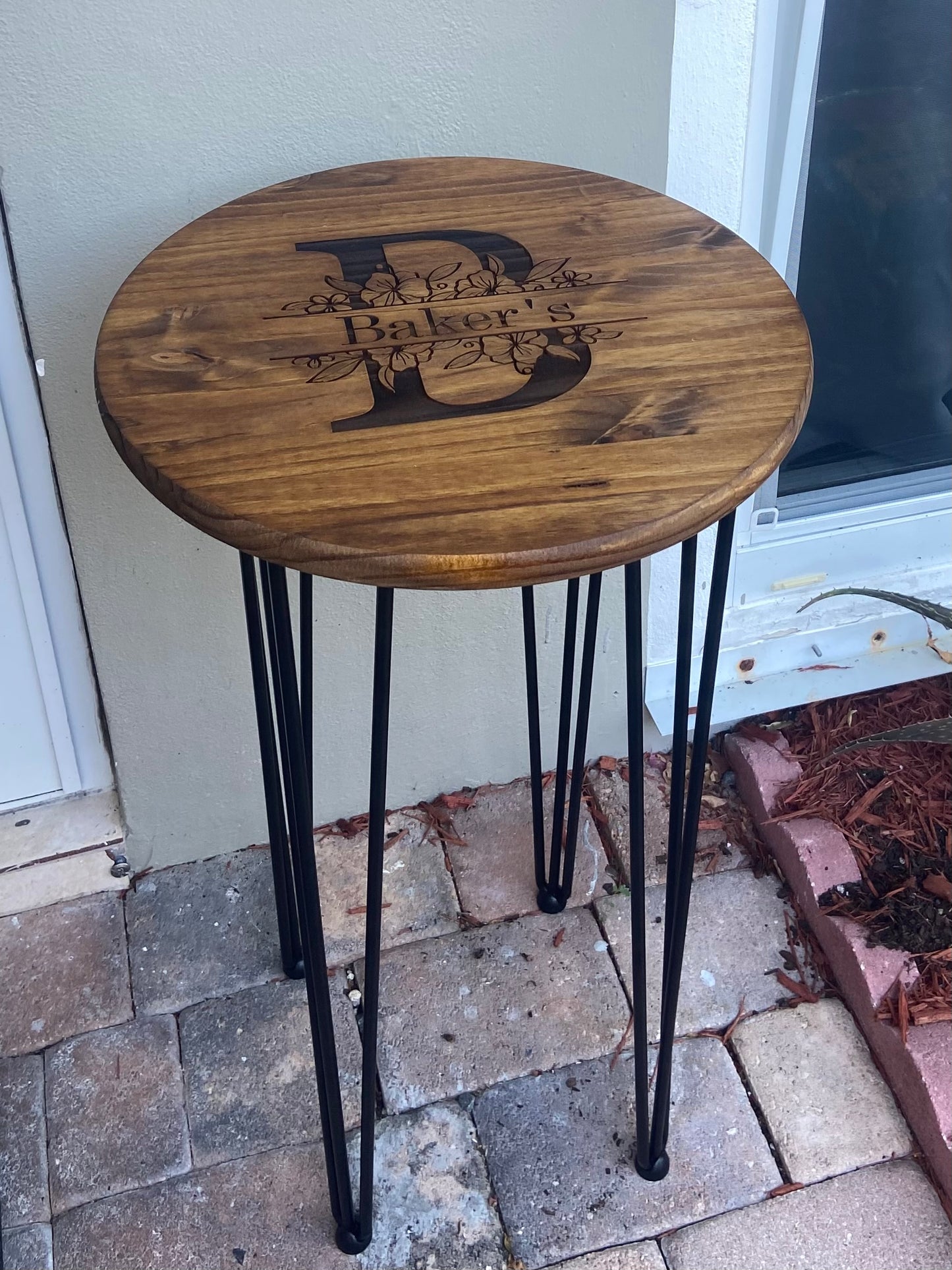 Personalized Monogram Indoor/Outdoor Table